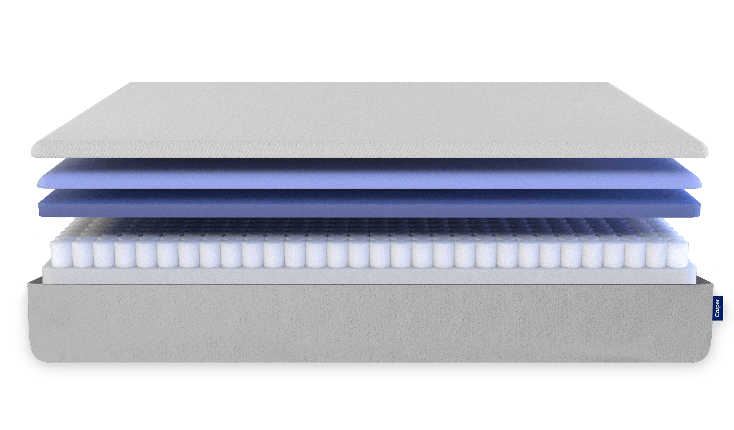 Image of mattress layers expanded