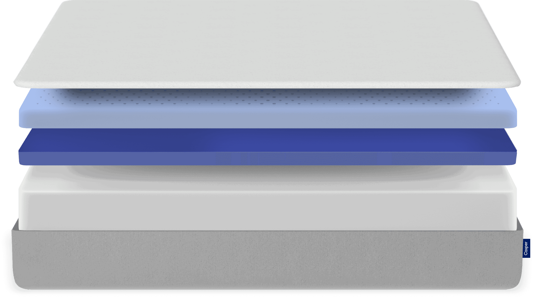 Image of mattress layers expanded