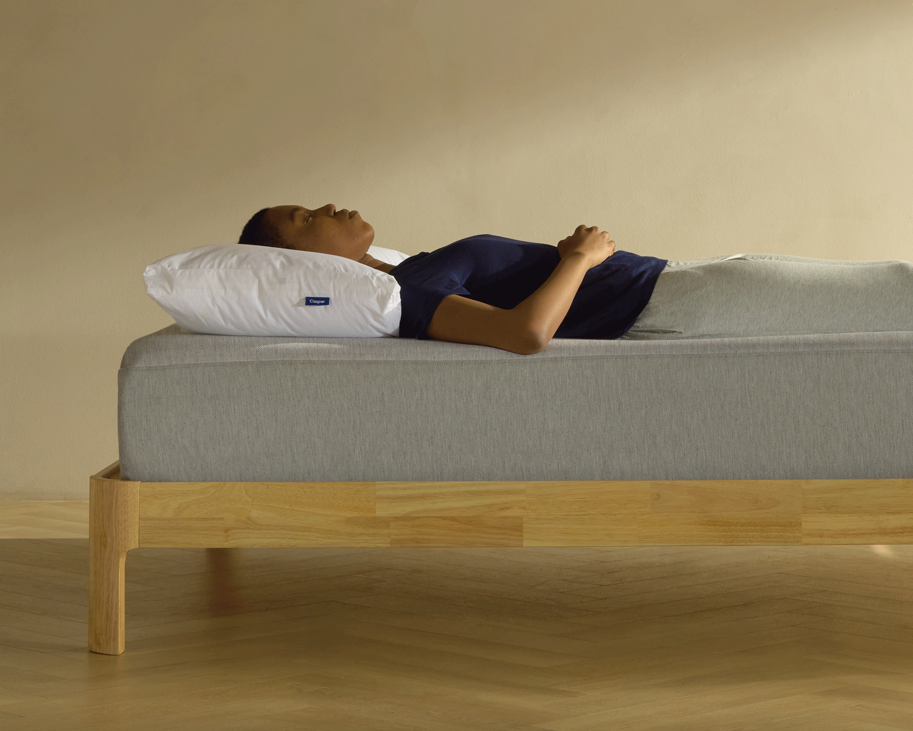 Image of mattress layers expanded