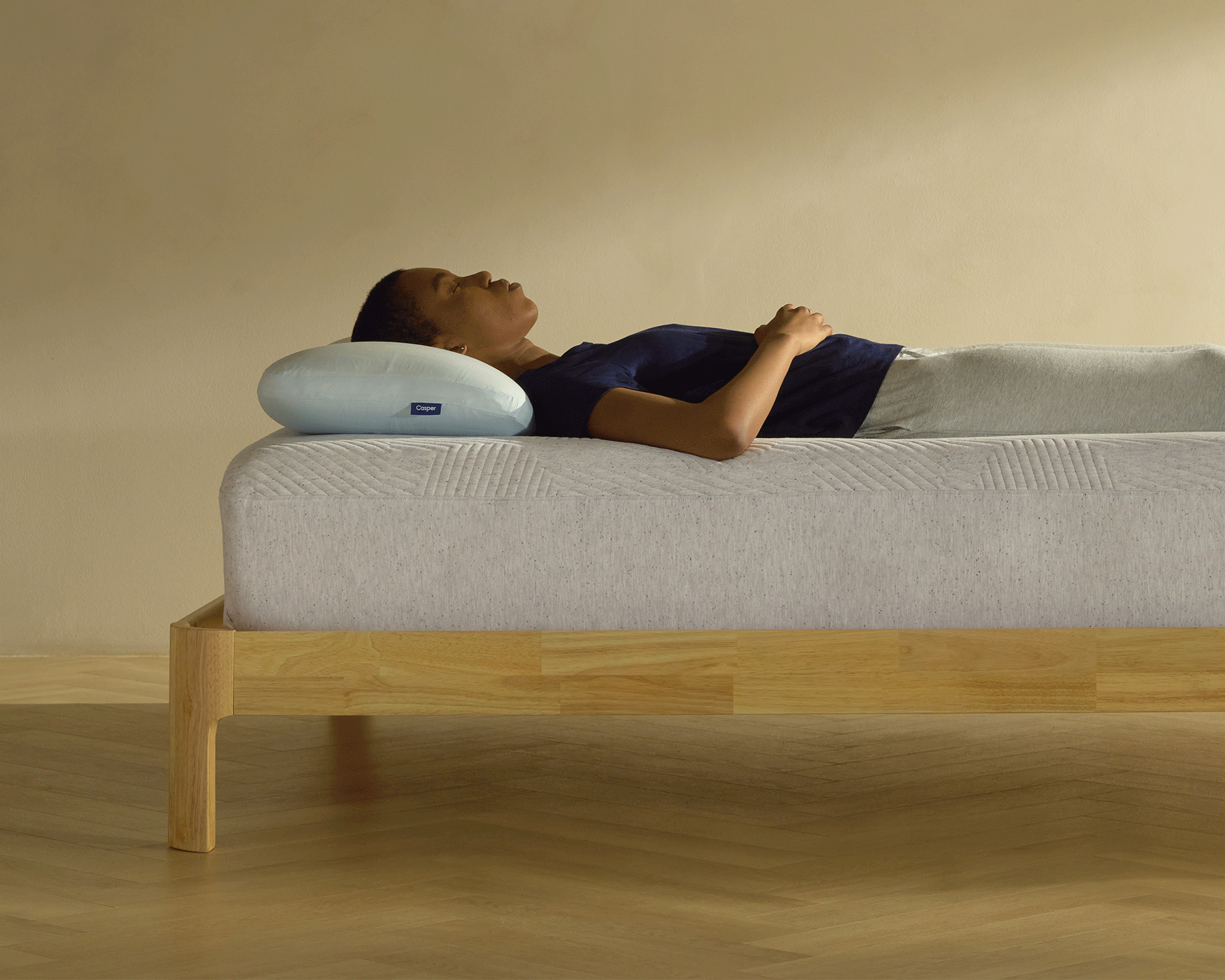 Image of mattress layers expanded