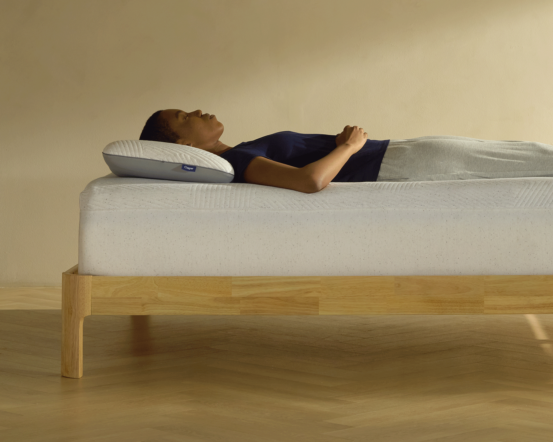 Image of mattress layers expanded