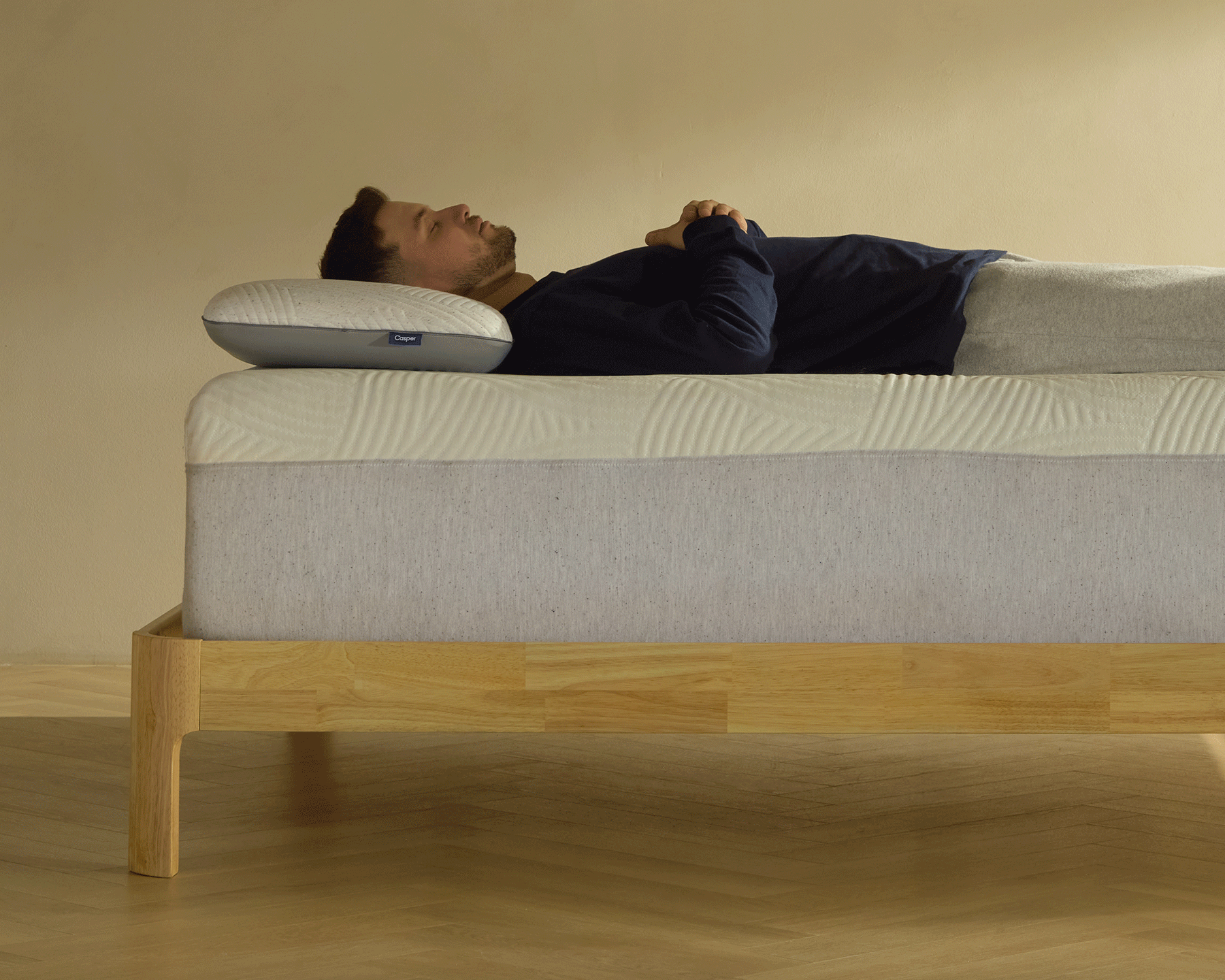 Image of mattress layers expanded